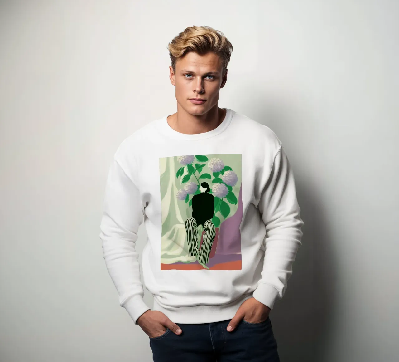 Silence in Bloom felpa da Clara August