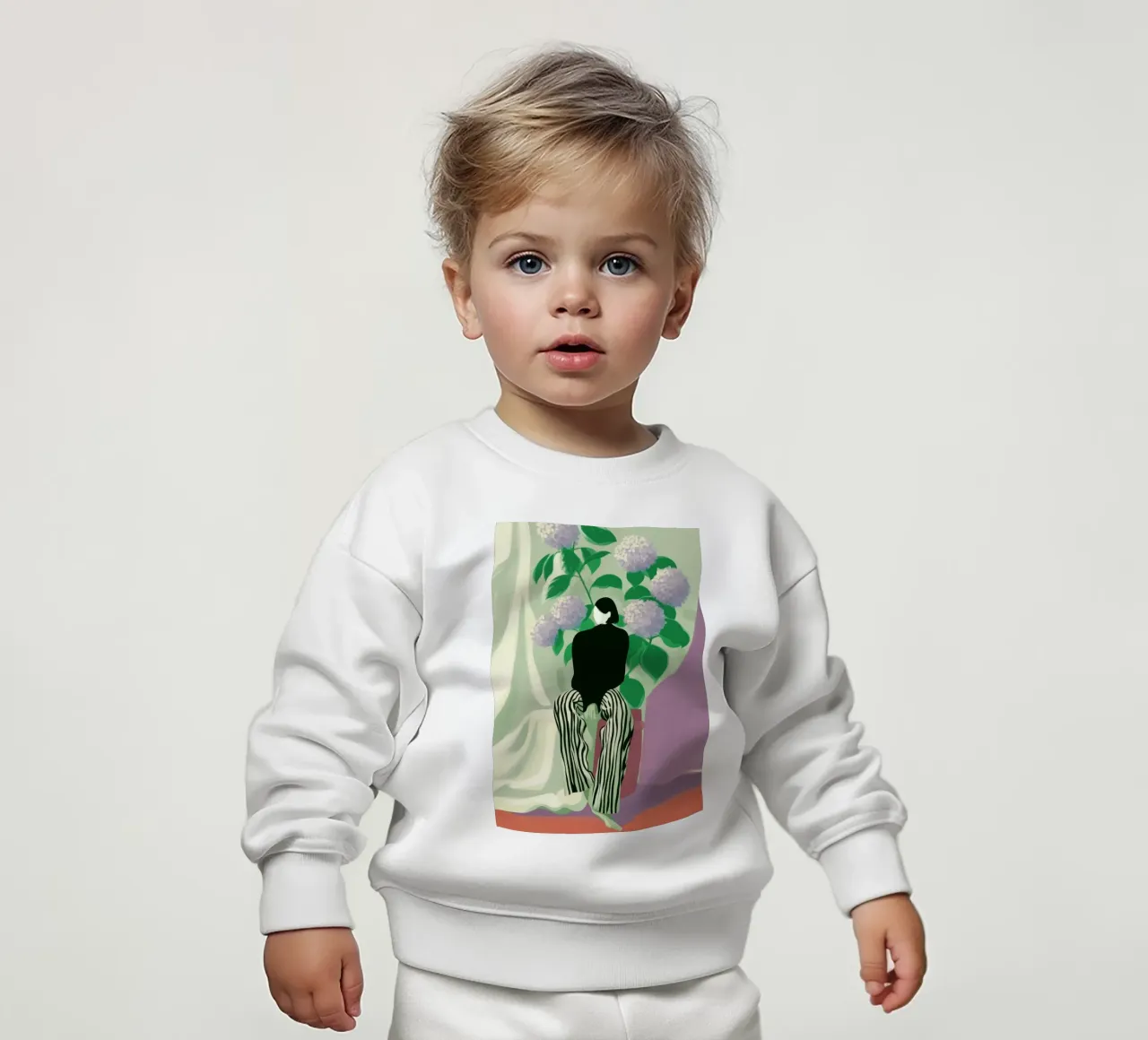 Silence in Bloom felpa neonato da Clara August