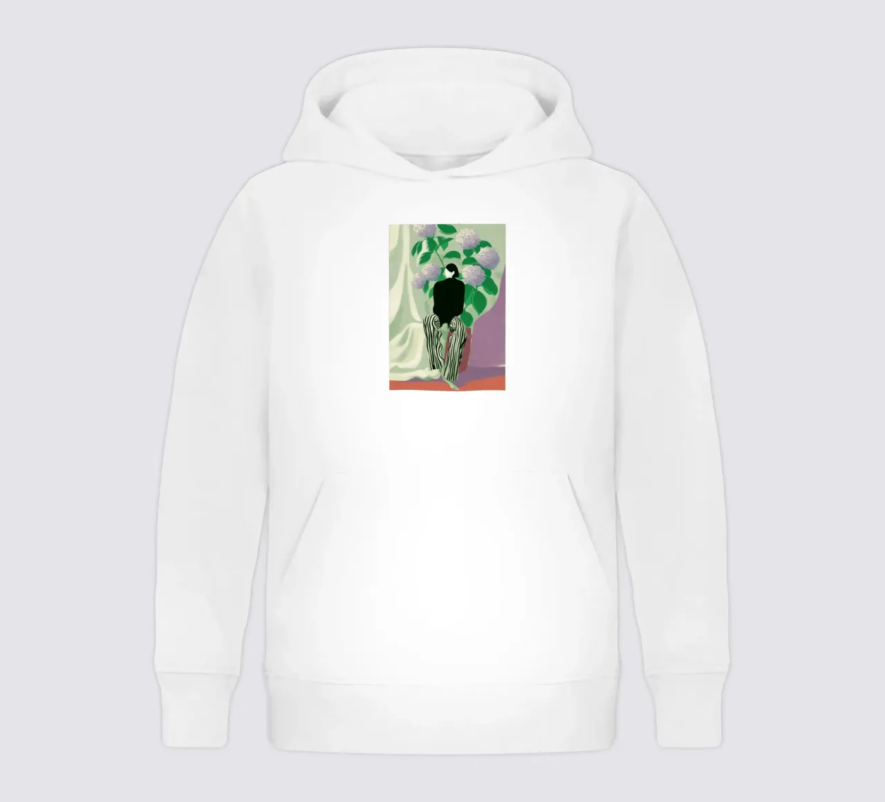 Silence in Bloom felpa bambino con cappuccio da Clara August