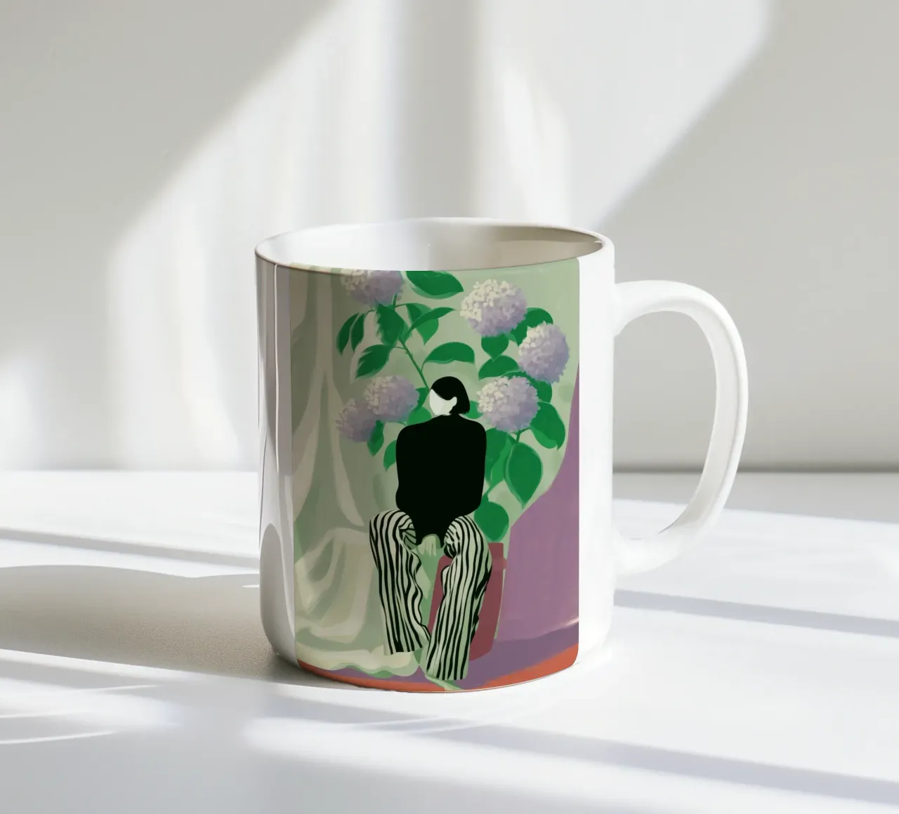Silence in Bloom tazza in ceramica da Clara August
