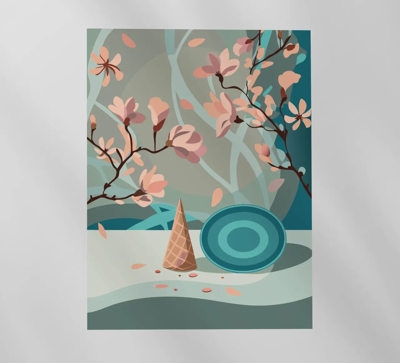 Ramoscello di fiori pellicola backlit da HAPPY SHOP