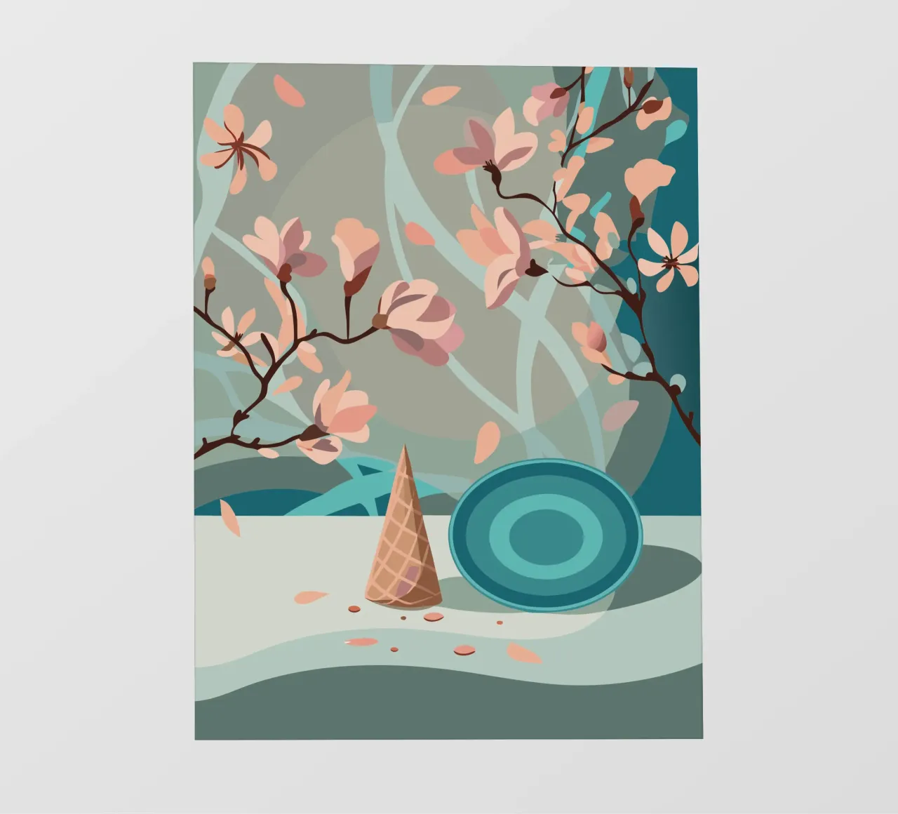Ramoscello di fiori pellicola backlit da HAPPY SHOP