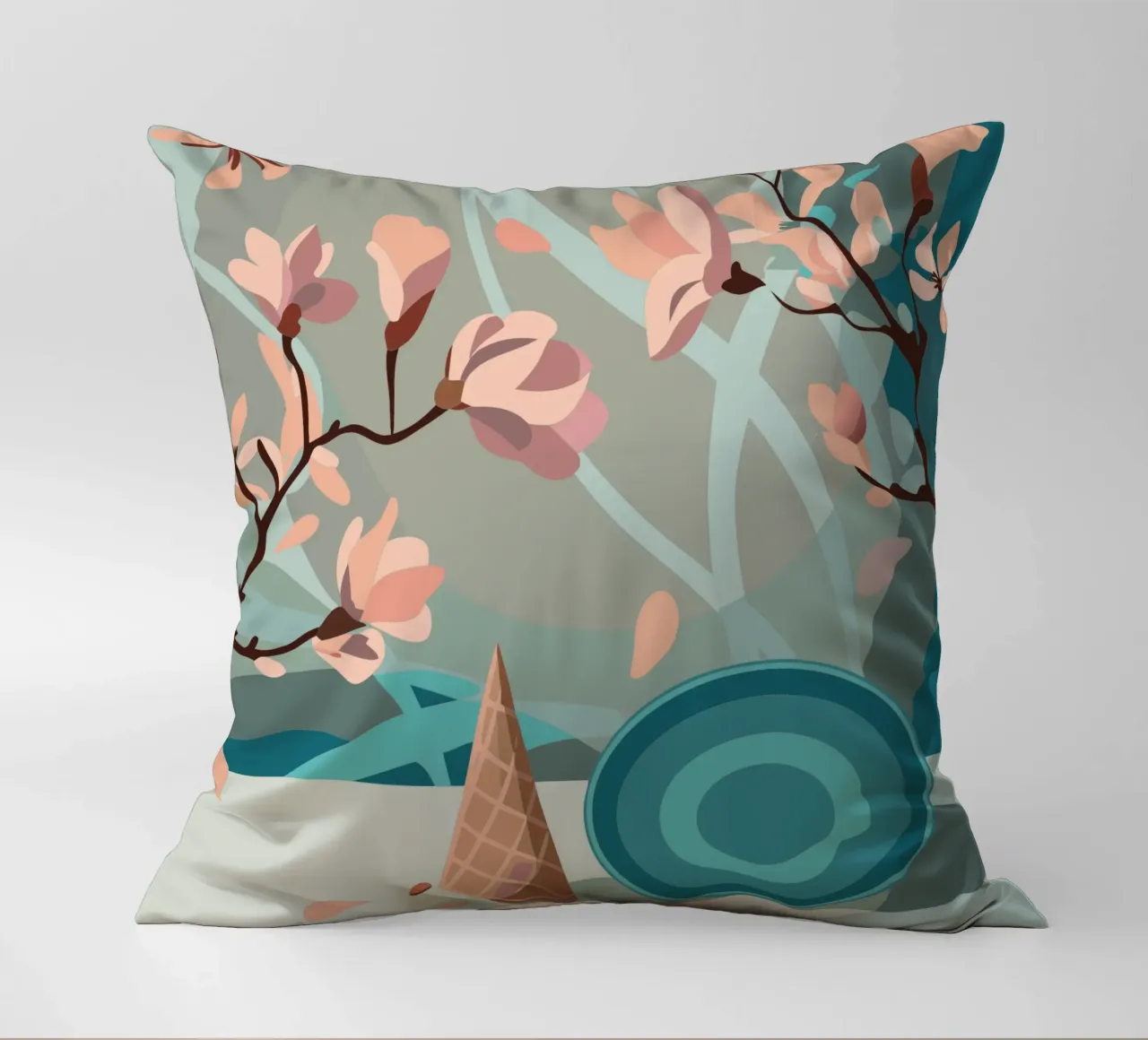 Ramoscello di fiori cuscino da HAPPY SHOP