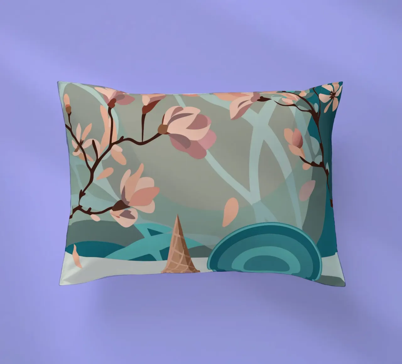 Ramoscello di fiori cuscino da HAPPY SHOP