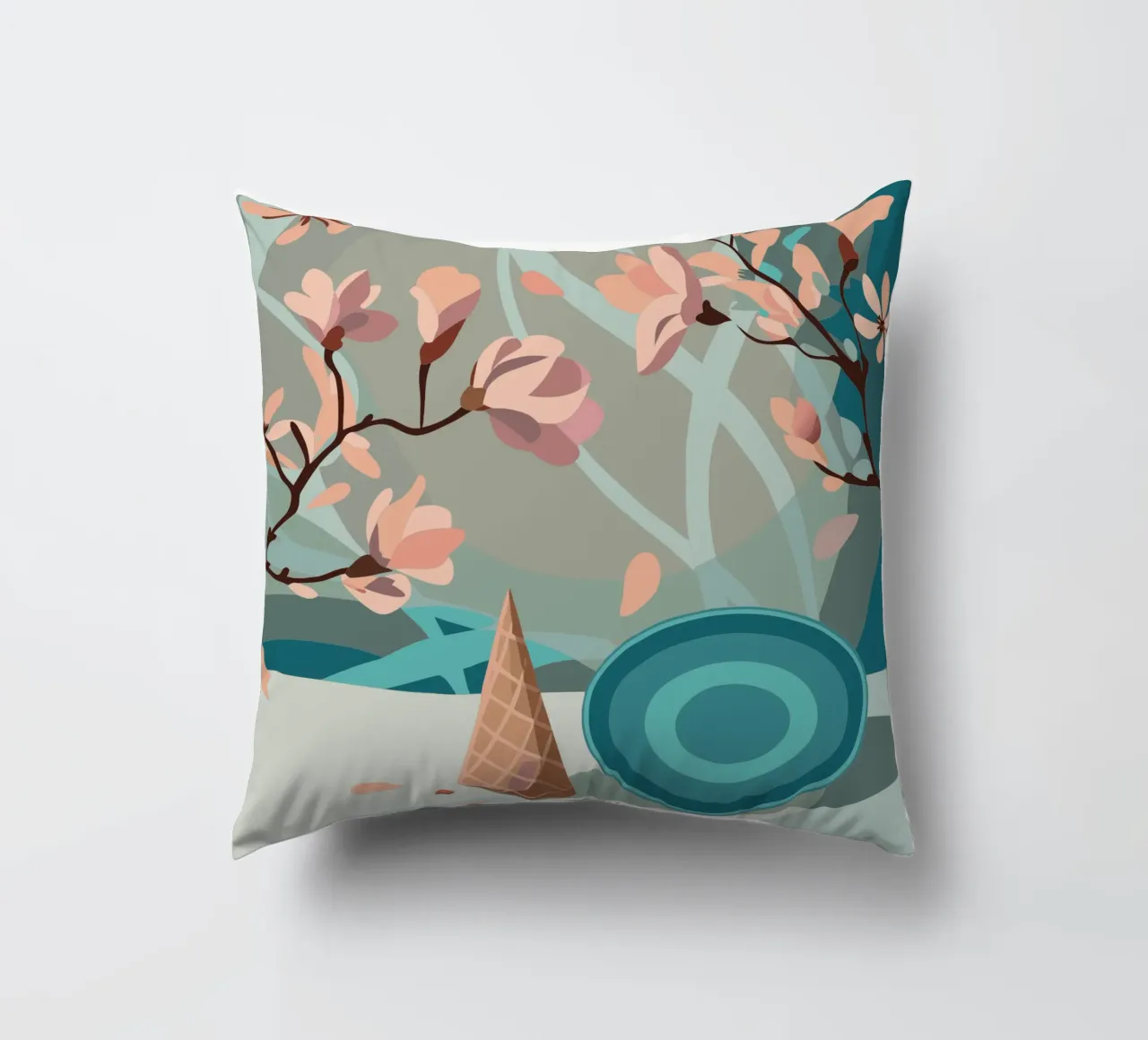 Ramoscello di fiori cuscino da HAPPY SHOP