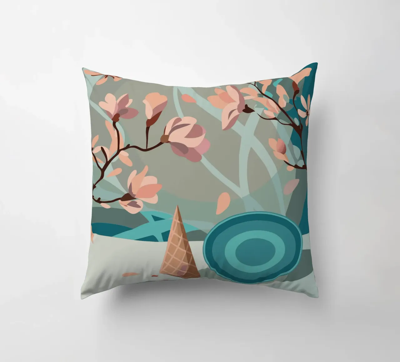 Ramoscello di fiori cuscino da HAPPY SHOP
