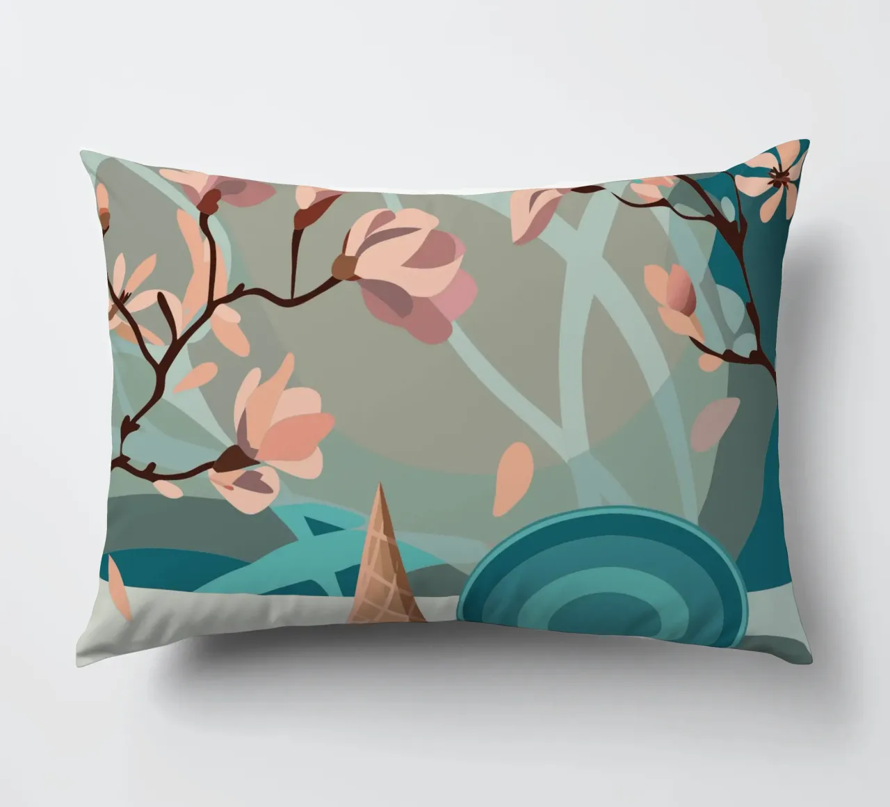 Ramoscello di fiori cuscino da HAPPY SHOP