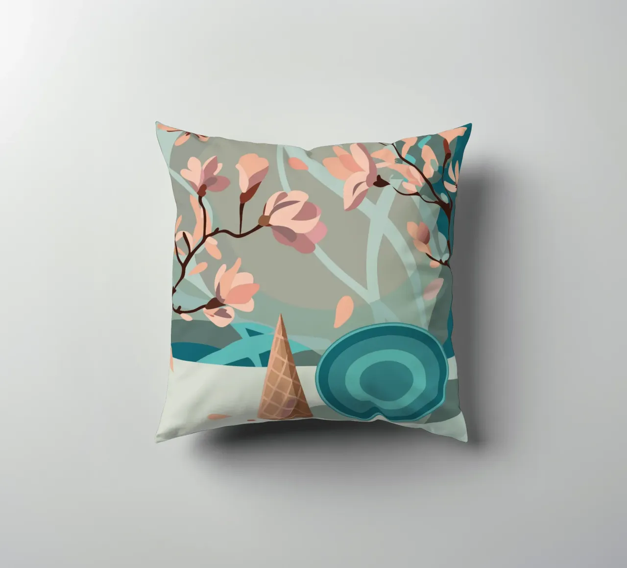 Ramoscello di fiori cuscino da HAPPY SHOP