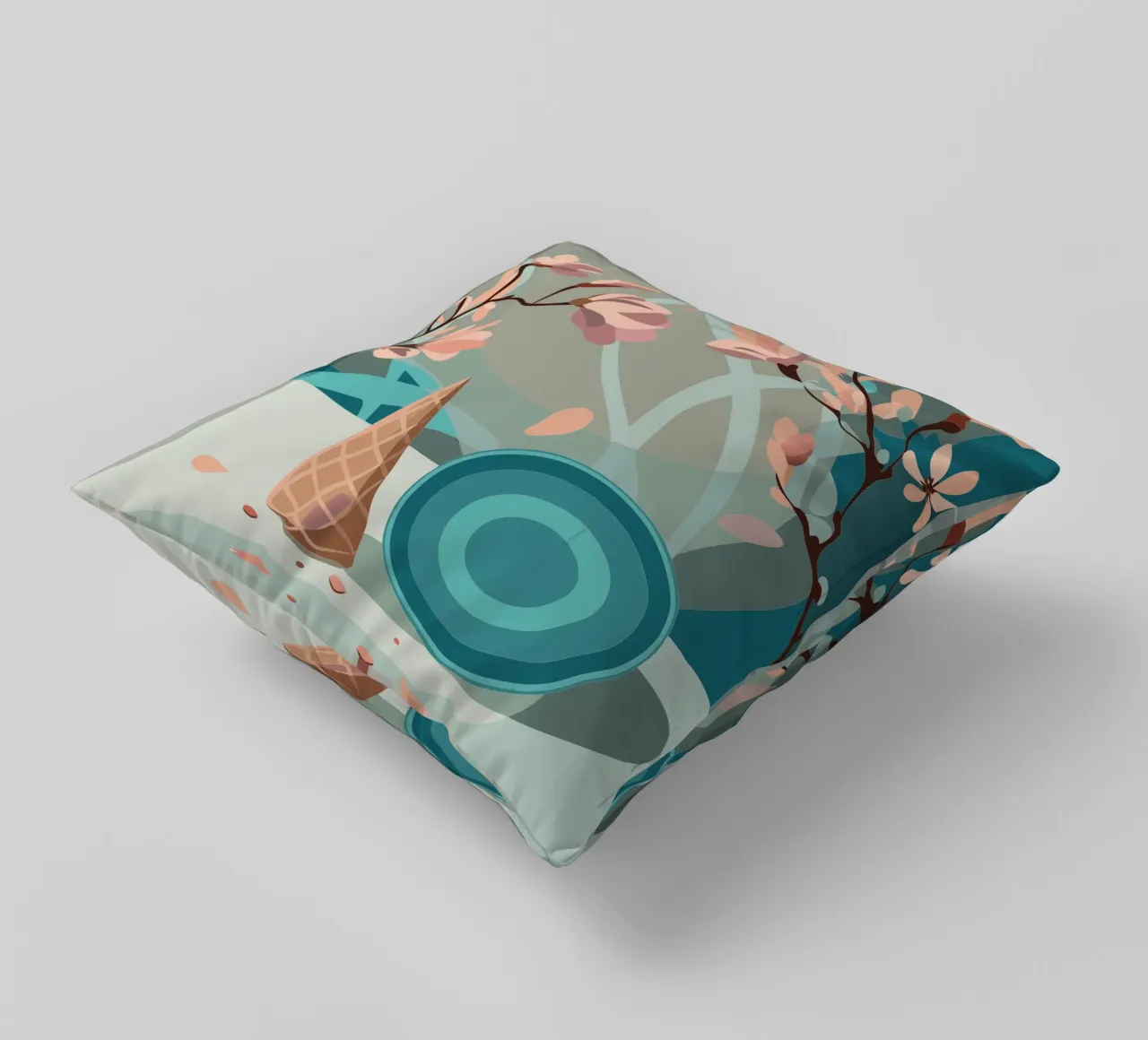 Ramoscello di fiori cuscino da HAPPY SHOP