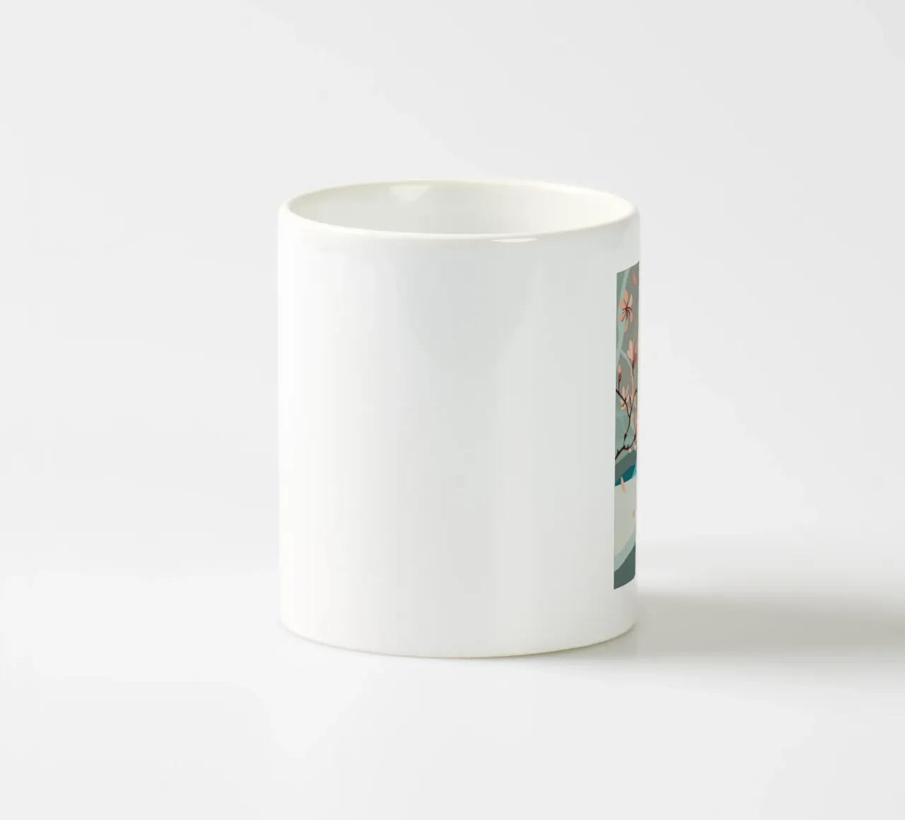 Blütenzweig Keramik Tasse von HAPPY SHOP
