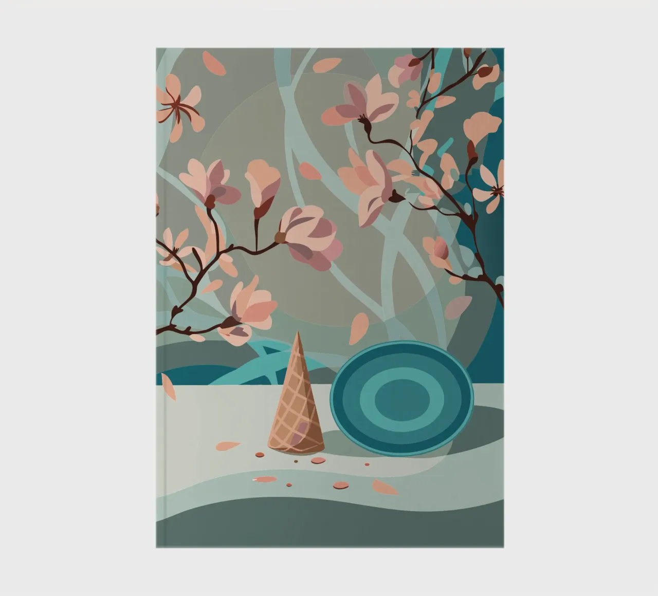 Flower Twig notebook by HAPPY SHOP