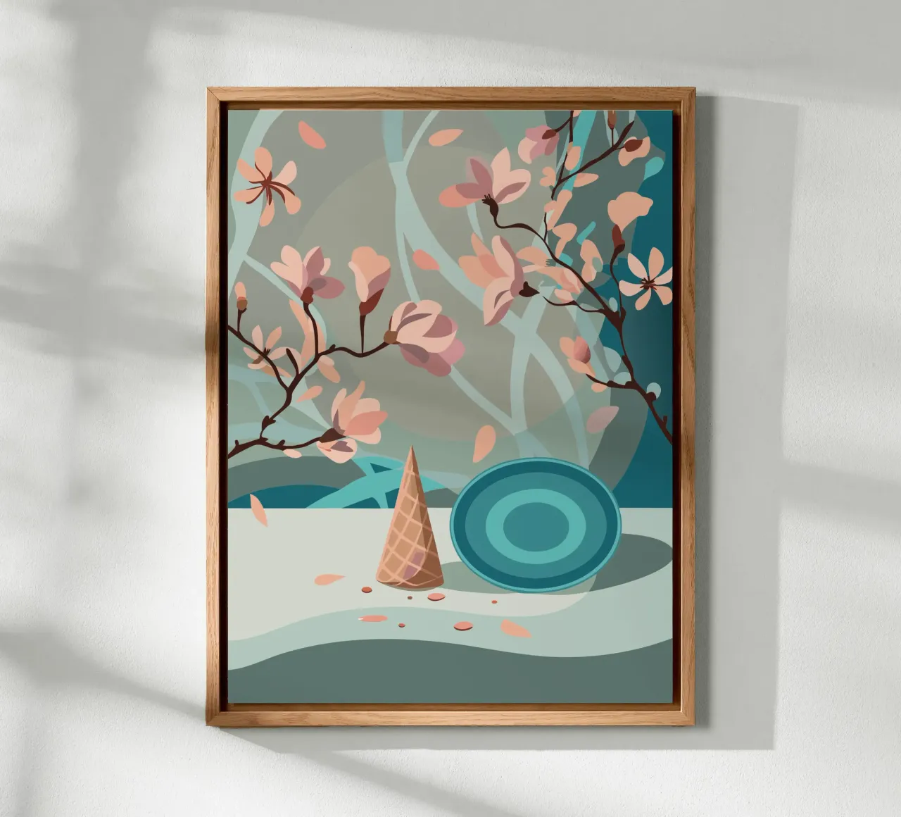 Ramoscello di fiori alluminio dibond da HAPPY SHOP