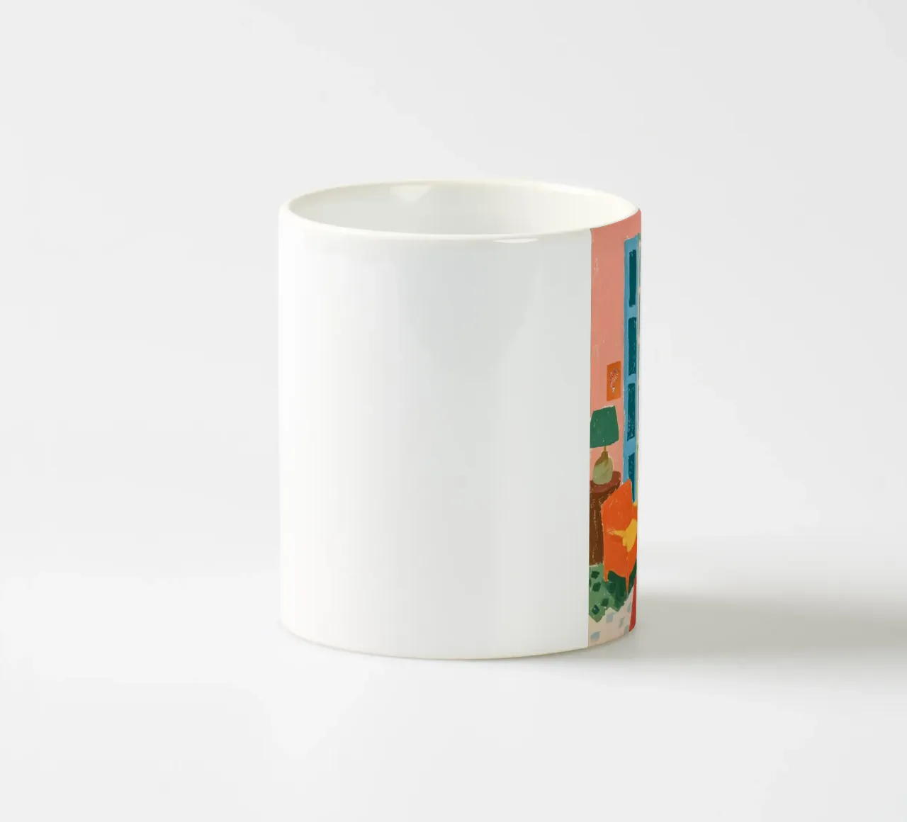 Mediterranean view of the sea ceramic mug by Carinaprint