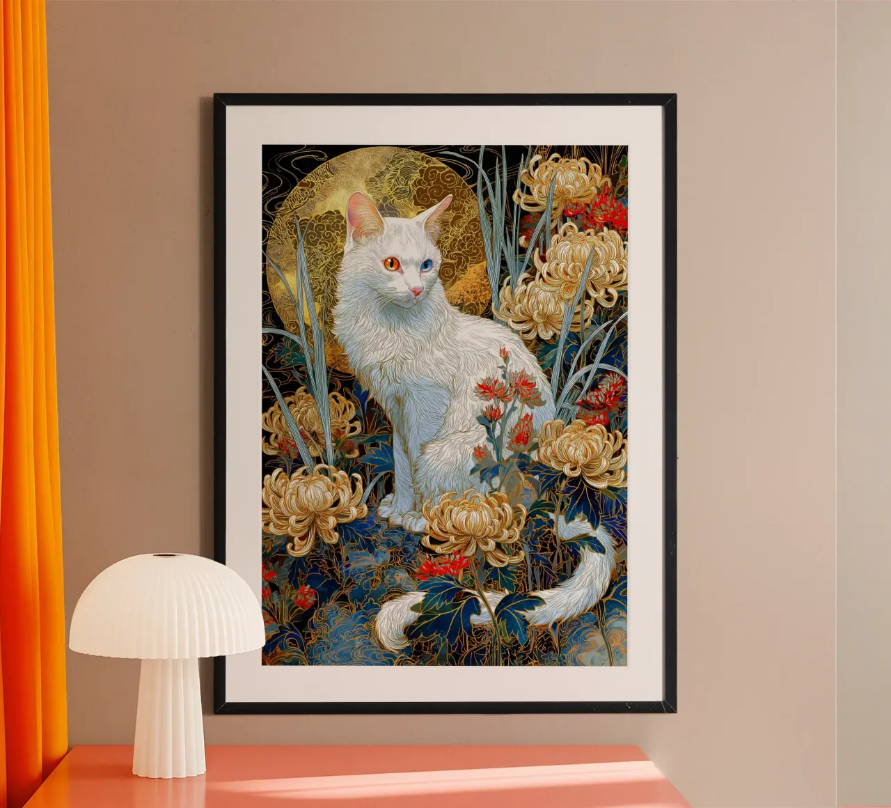 Ukiyo-e Katze Poster von Fleur de Lys