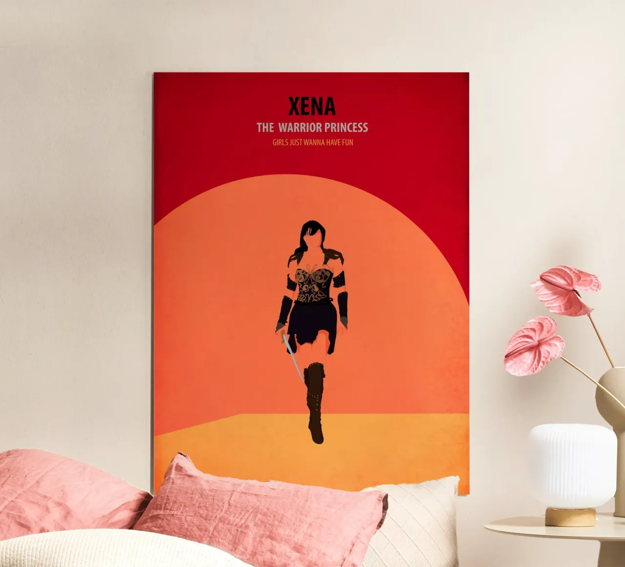 Xena - The Warrior Princess poster con telaio in alluminio da Fräulein Fisher