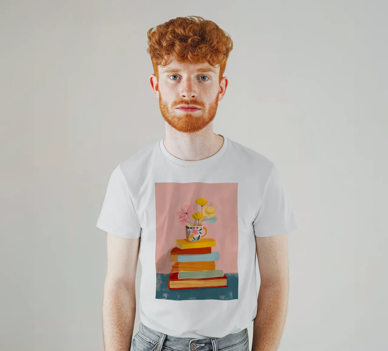 In Bloom Between the Lines t-shirt by Clara August