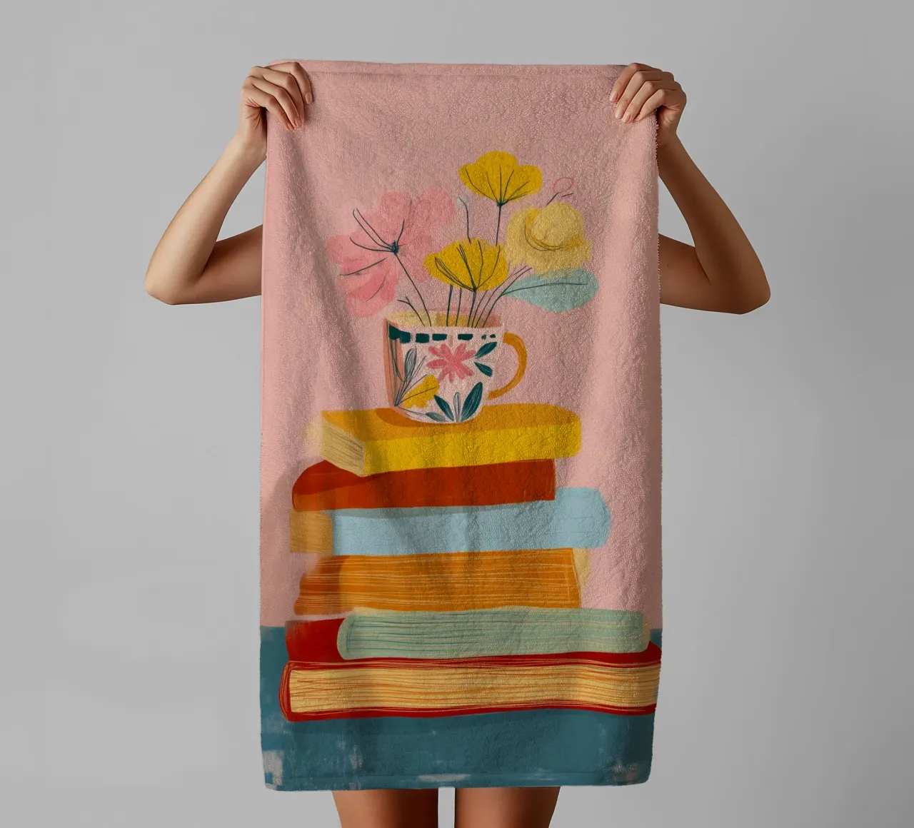 In Bloom Between the Lines asciugamano da bagno da Clara August