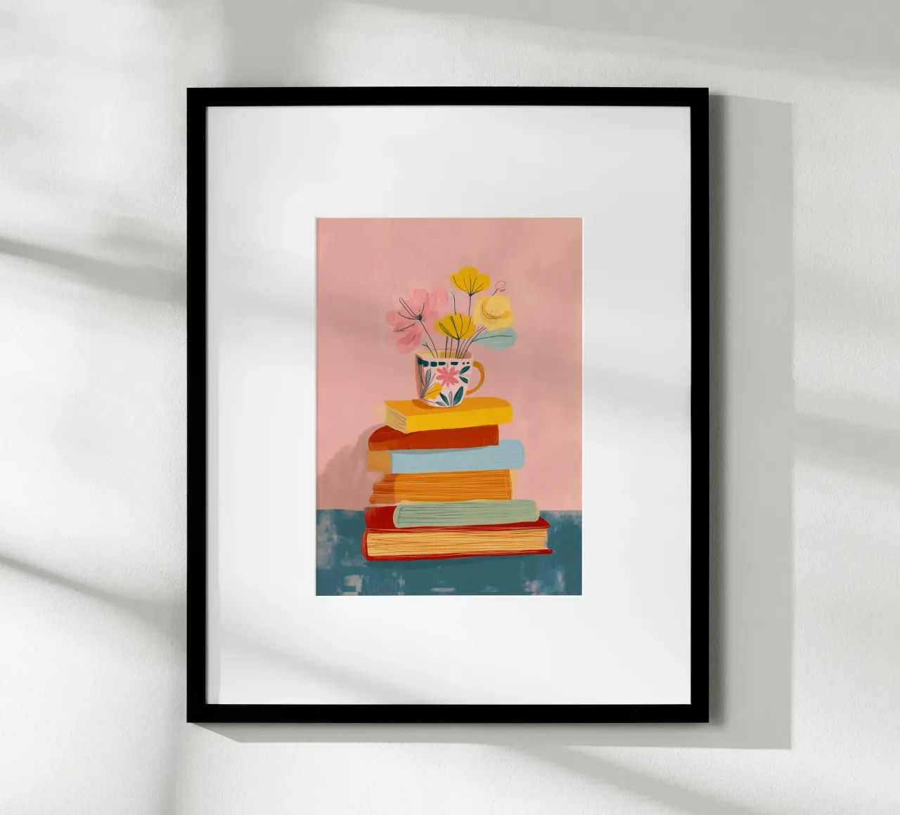 In Bloom Between the Lines poster con telaio in alluminio da Clara August