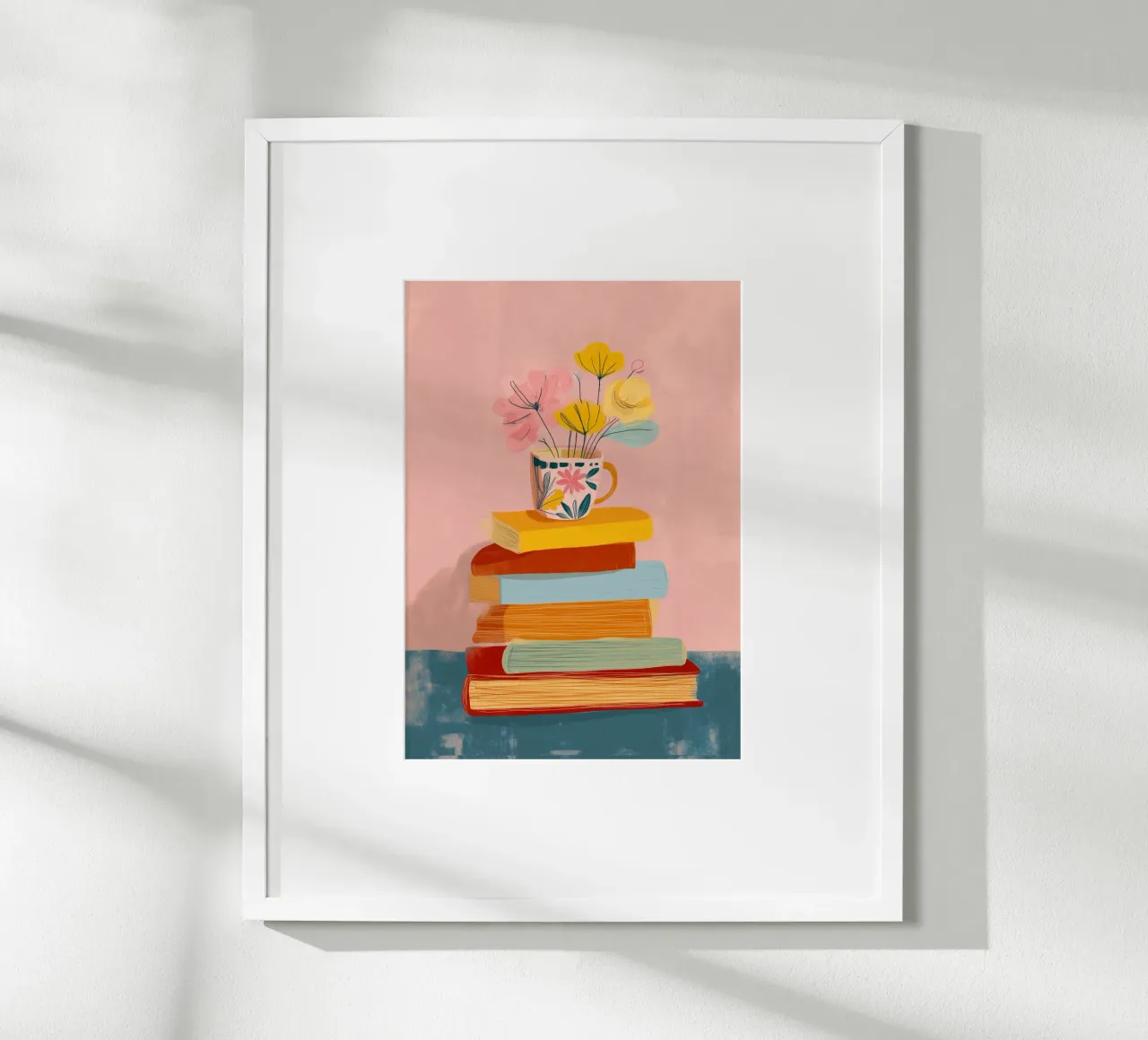 In Bloom Between the Lines poster con telaio in alluminio da Clara August