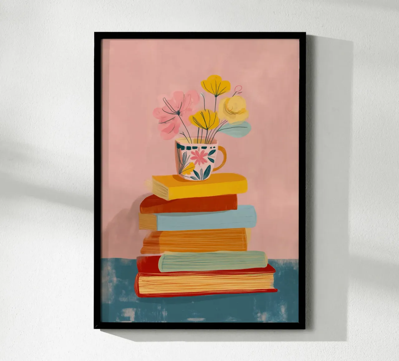 In Bloom Between the Lines poster con telaio in alluminio da Clara August