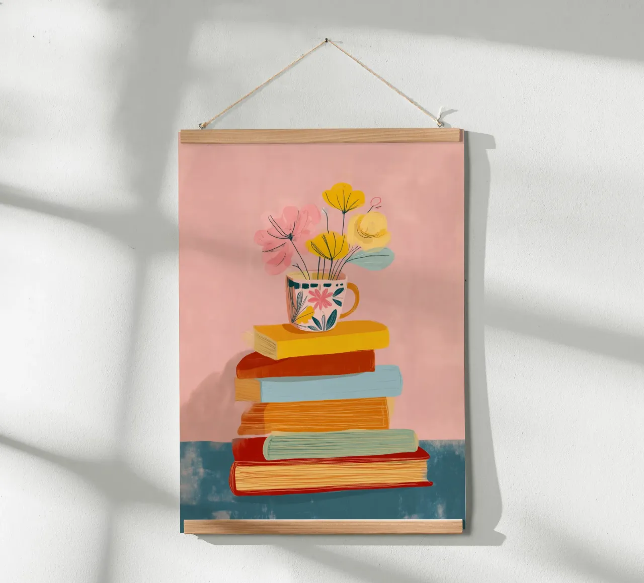 In Bloom Between the Lines poster con telaio in alluminio da Clara August