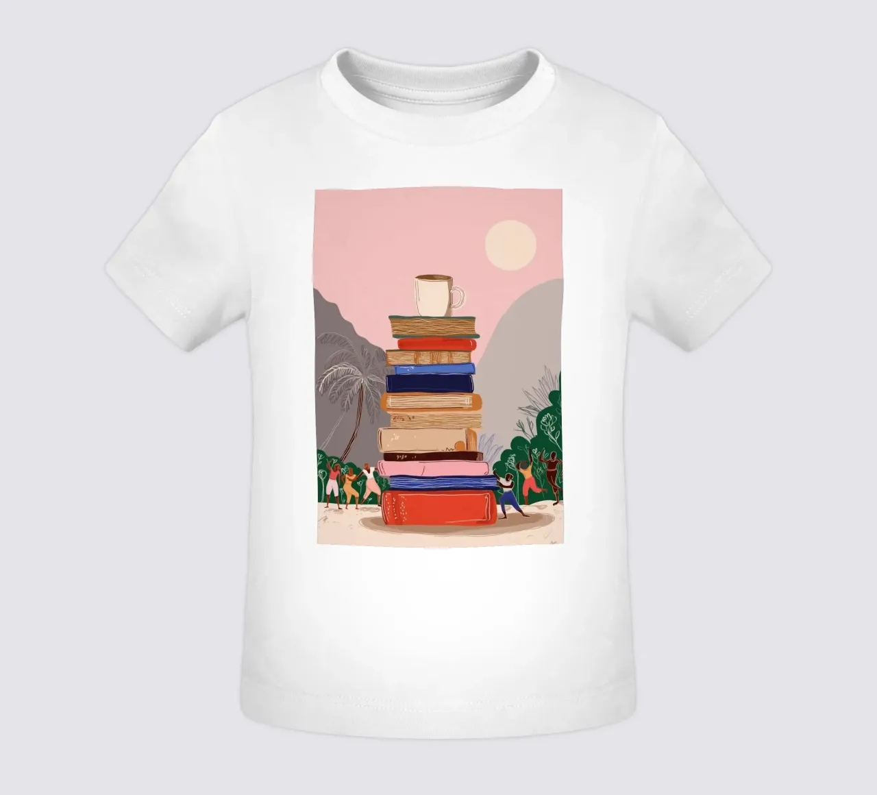 The Book Tower maglietta neonato da Clara August