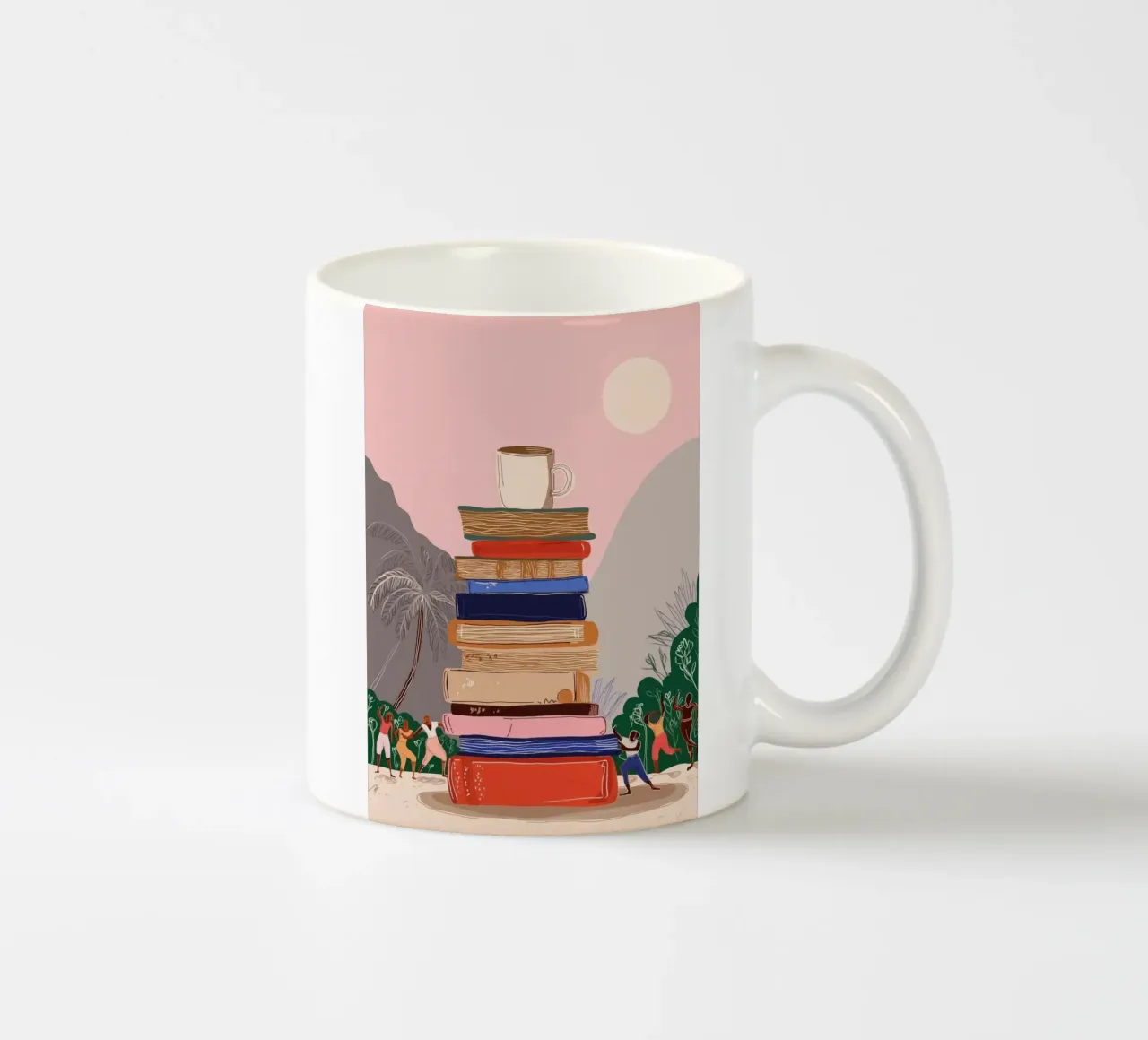 The Book Tower tazza in ceramica da Clara August