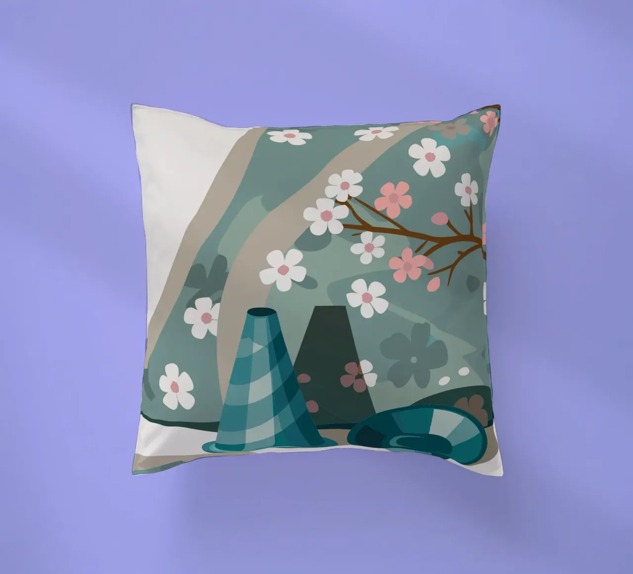 Ramoscello di fiori cuscino da HAPPY SHOP