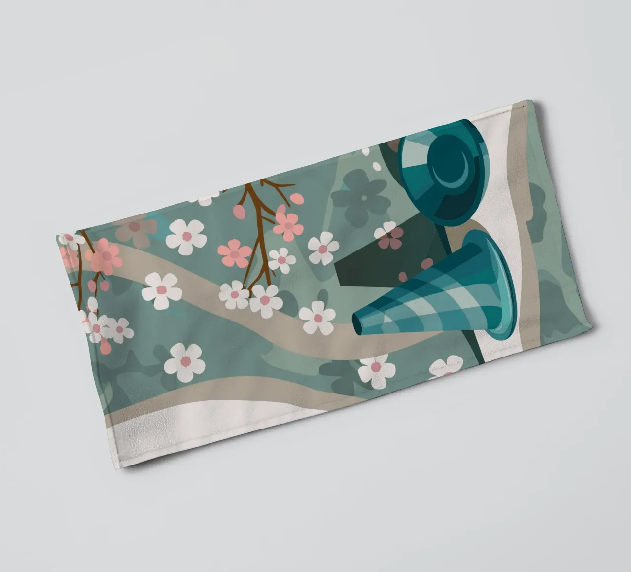 Ramoscello di fiori asciugamano da bagno da HAPPY SHOP