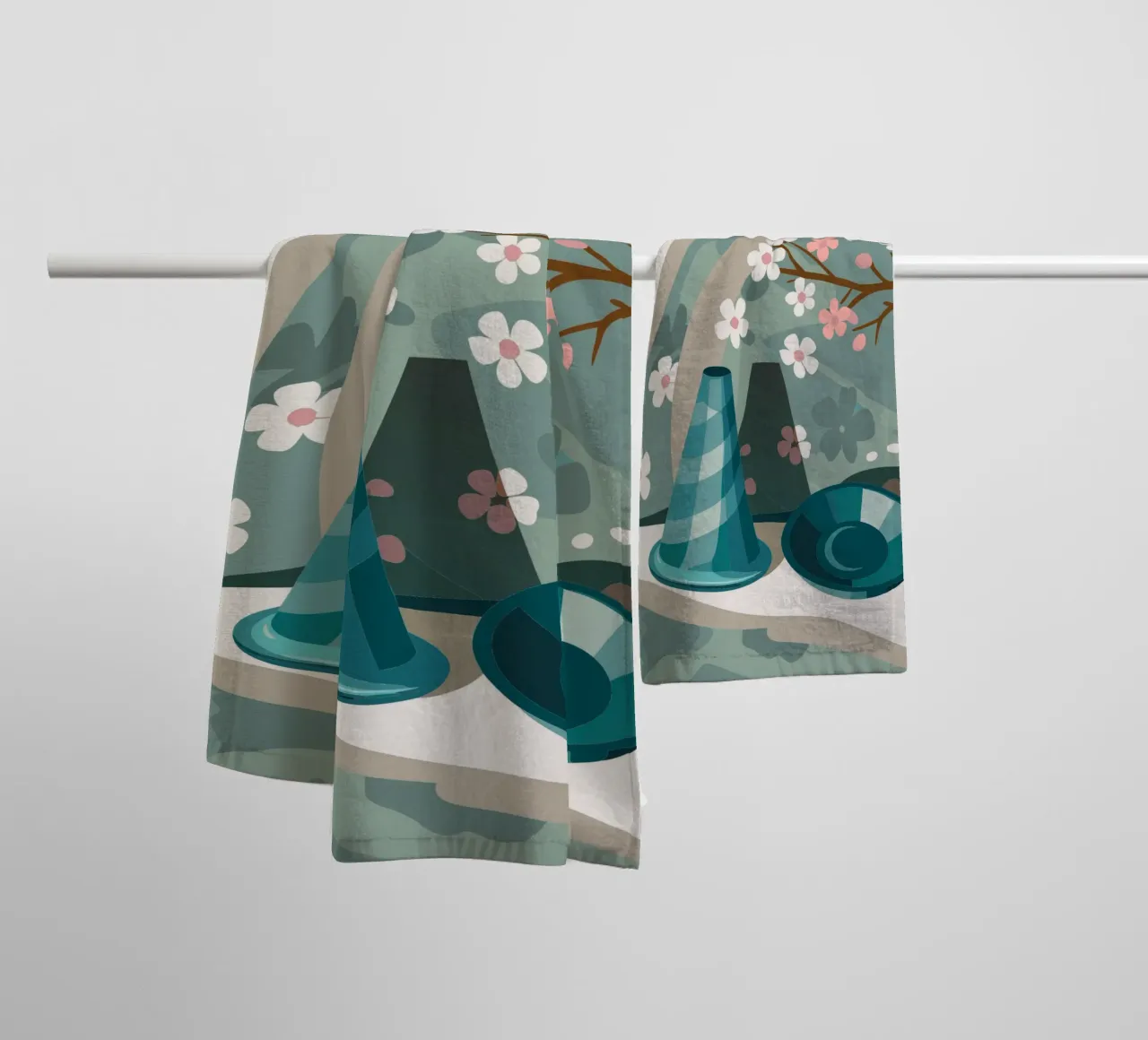 Ramoscello di fiori asciugamano da bagno da HAPPY SHOP