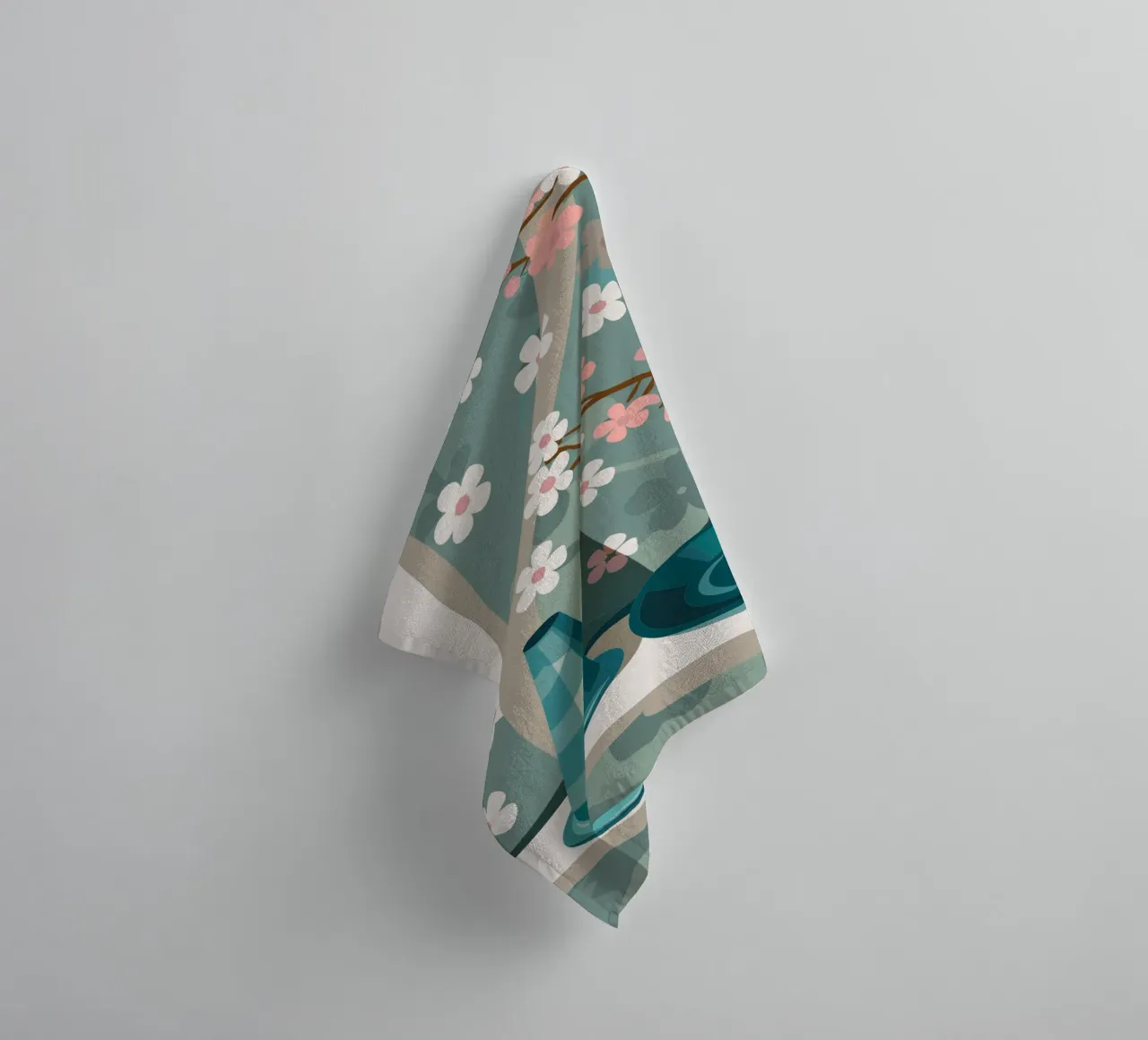 Ramoscello di fiori asciugamano da bagno da HAPPY SHOP