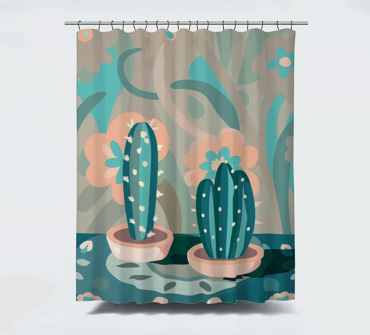 Vaso di cactus tenda da doccia da HAPPY SHOP