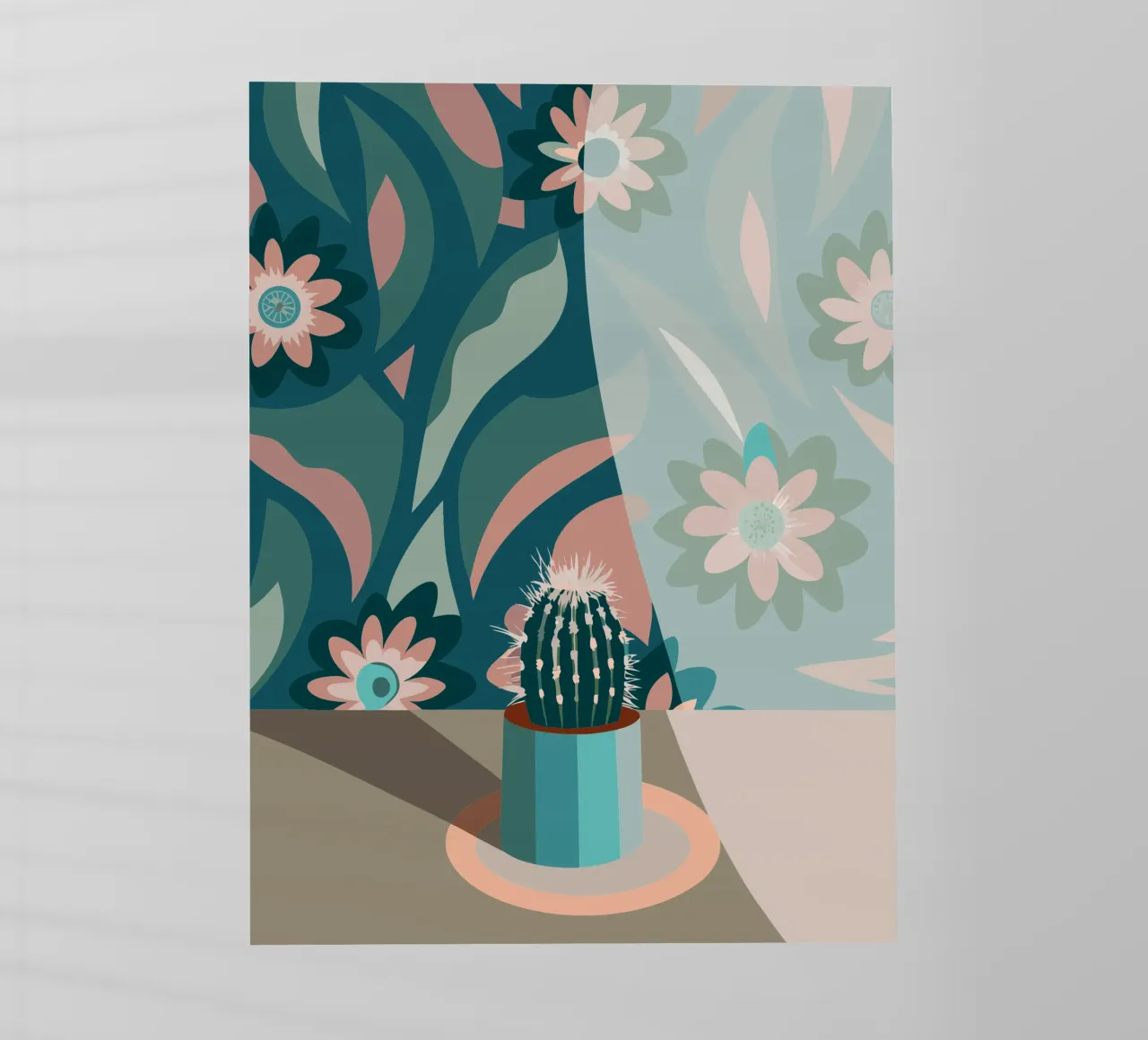 Vaso di cactus pellicola backlit da HAPPY SHOP