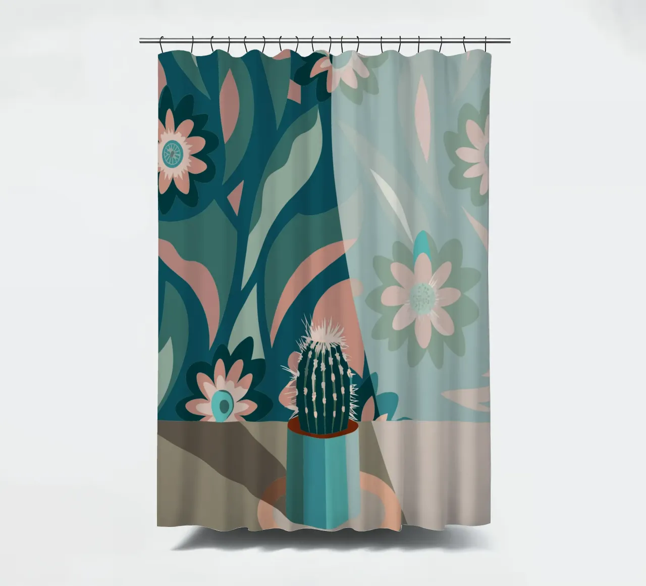 Vaso di cactus tenda da doccia da HAPPY SHOP
