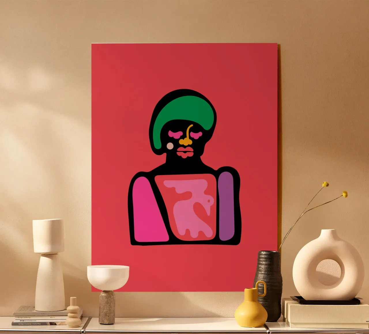 Capelli verdi plexiglass da Portraits