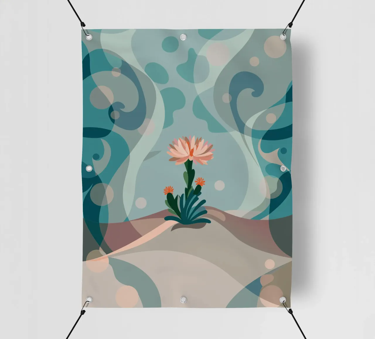 Piante di cactus da fiore telo in pvc da HAPPY SHOP