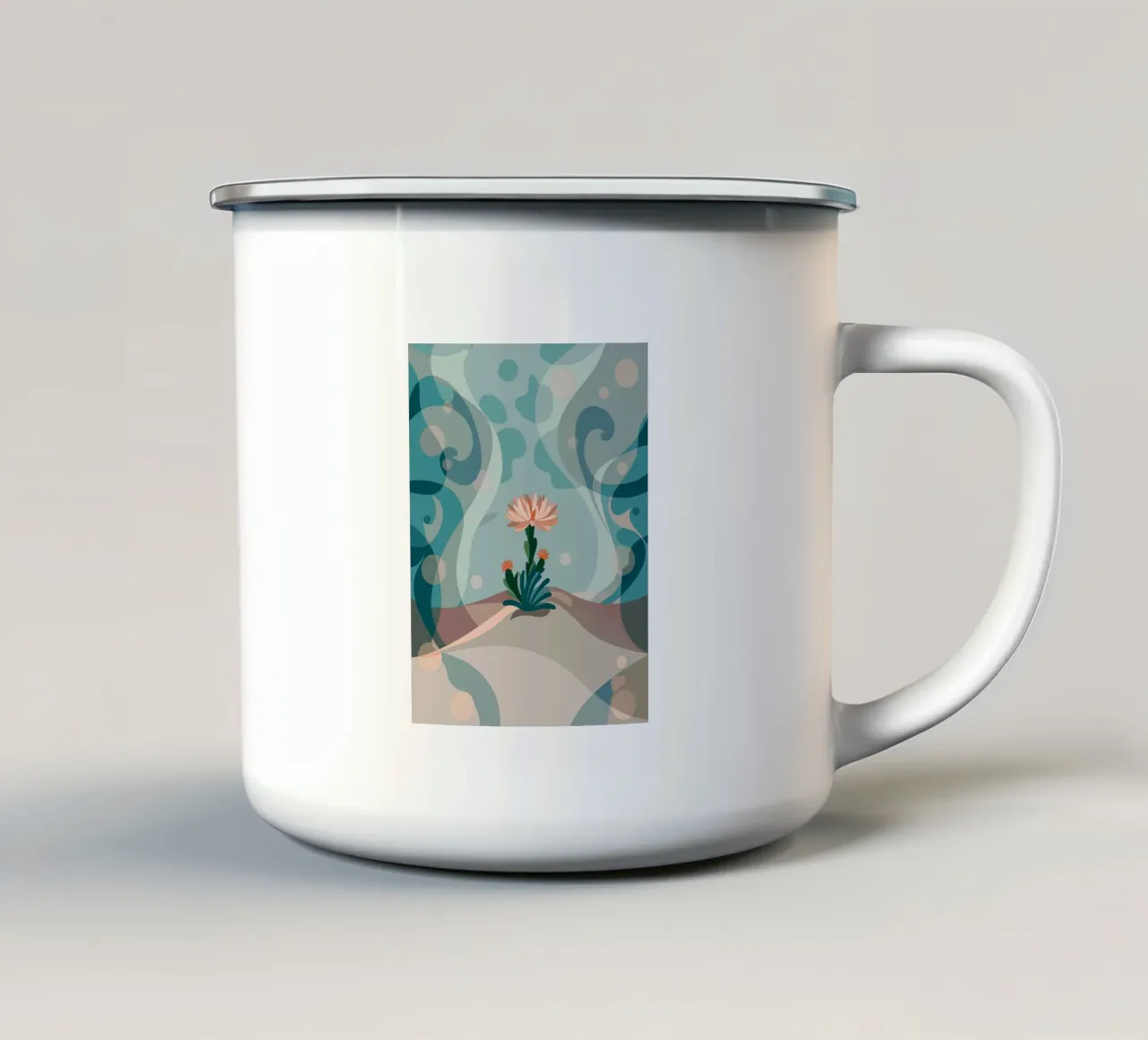 Piante di cactus da fiore tazza in smalto da HAPPY SHOP