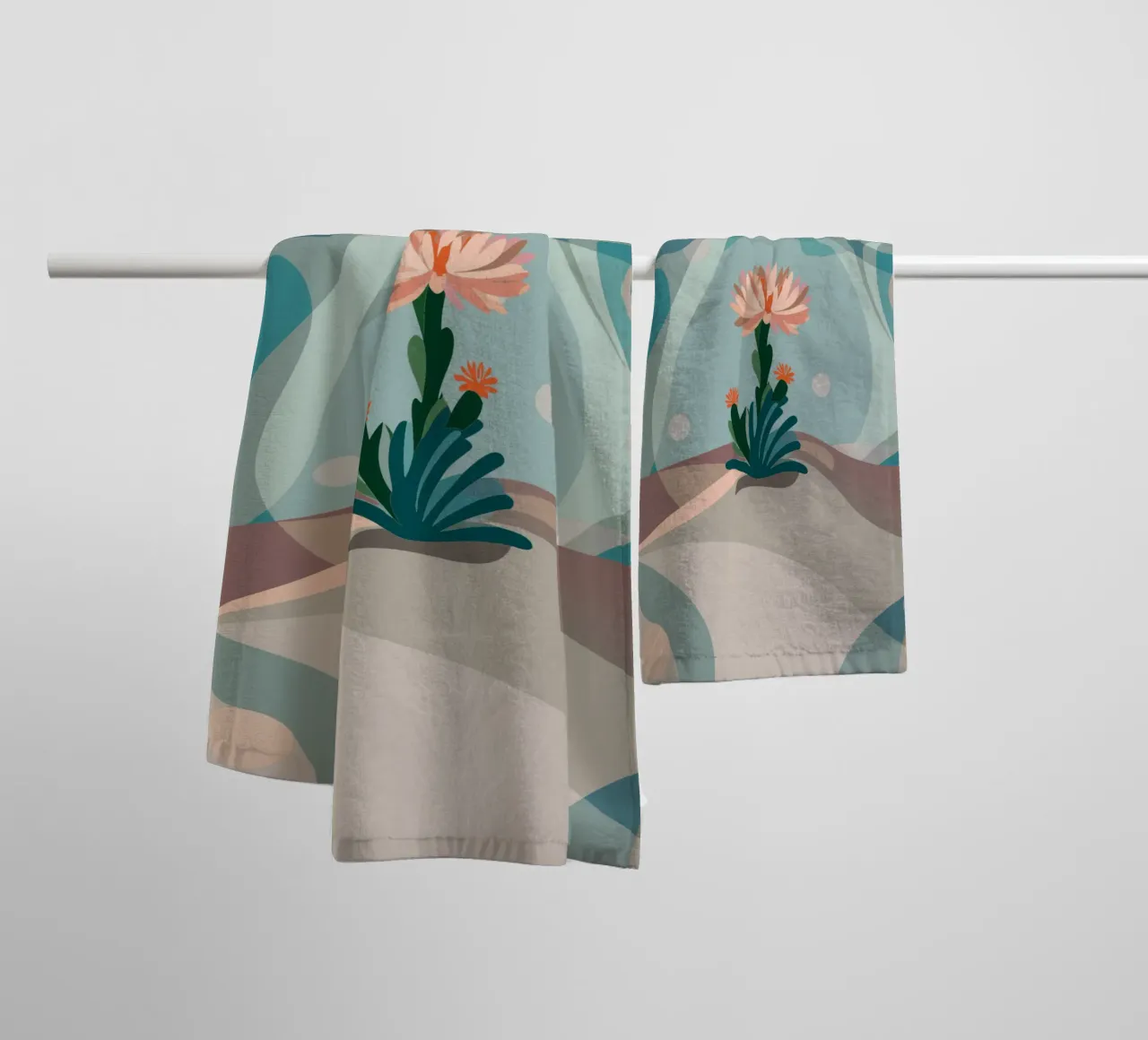 Piante di cactus da fiore asciugamano da bagno da HAPPY SHOP