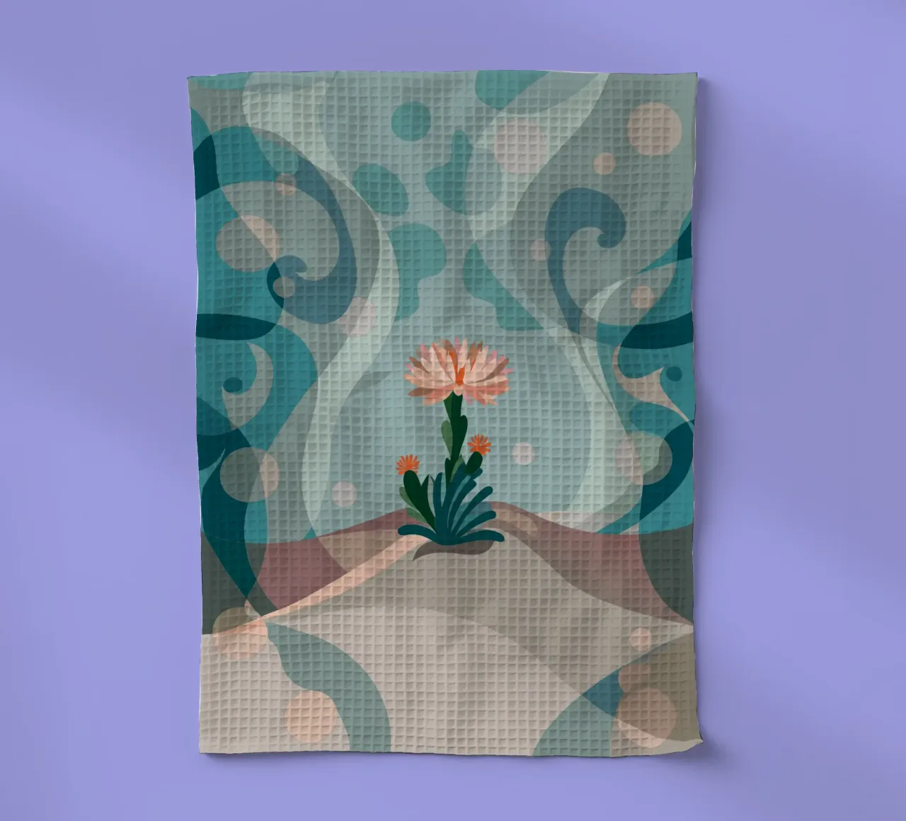 Piante di cactus da fiore canovaccio da cucina da HAPPY SHOP