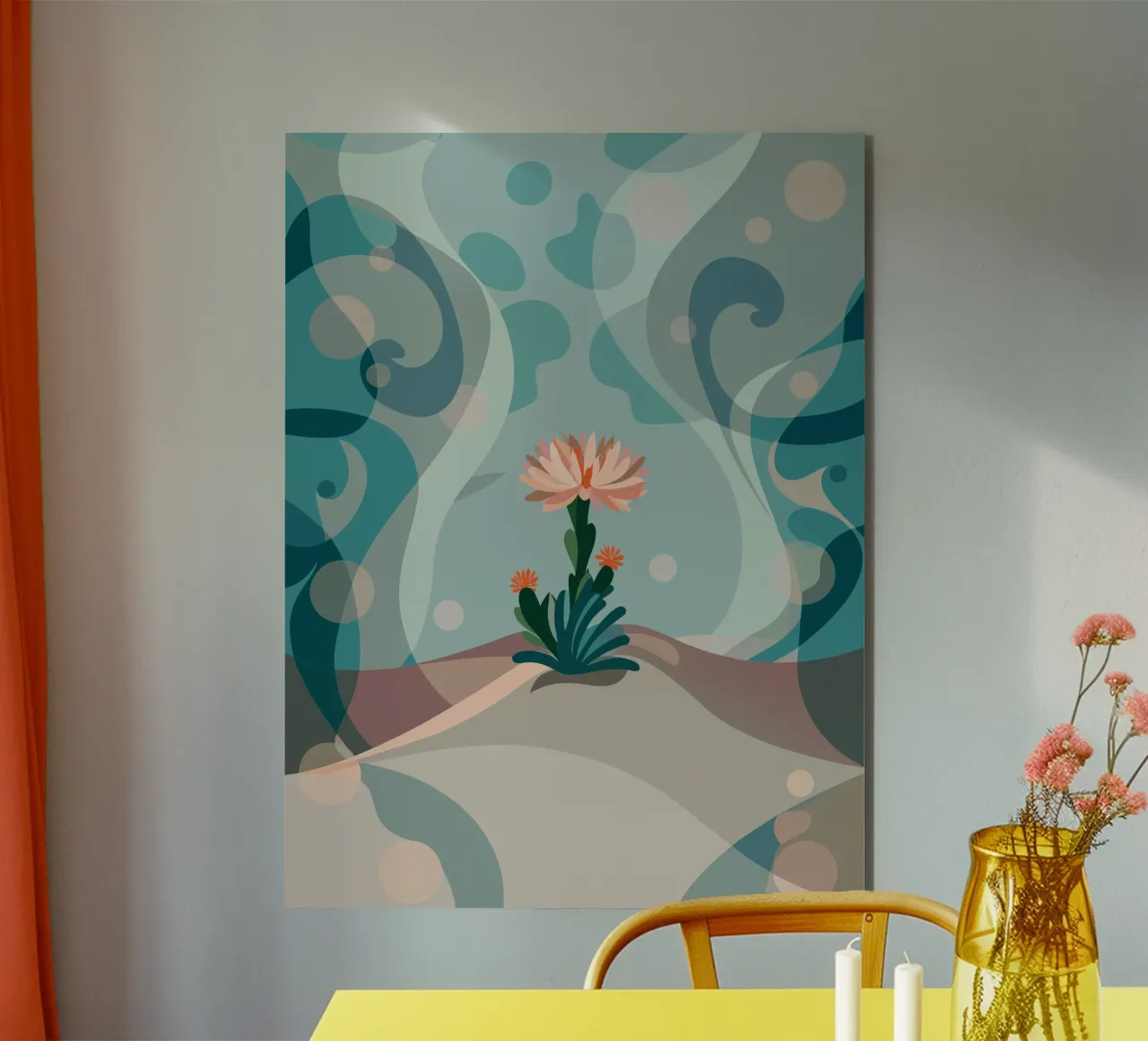 Piante di cactus da fiore alluminio dibond da HAPPY SHOP