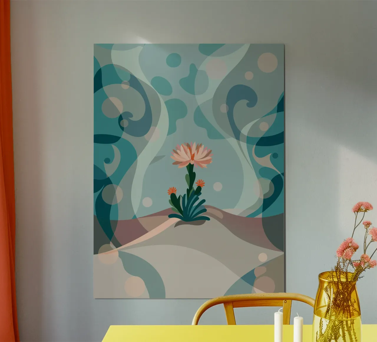 Piante di cactus da fiore poster da HAPPY SHOP