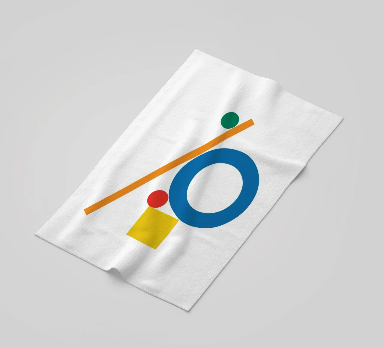 Geometrisch Bauhaus evenwicht strandhanddoek van Family Bauhaus Art