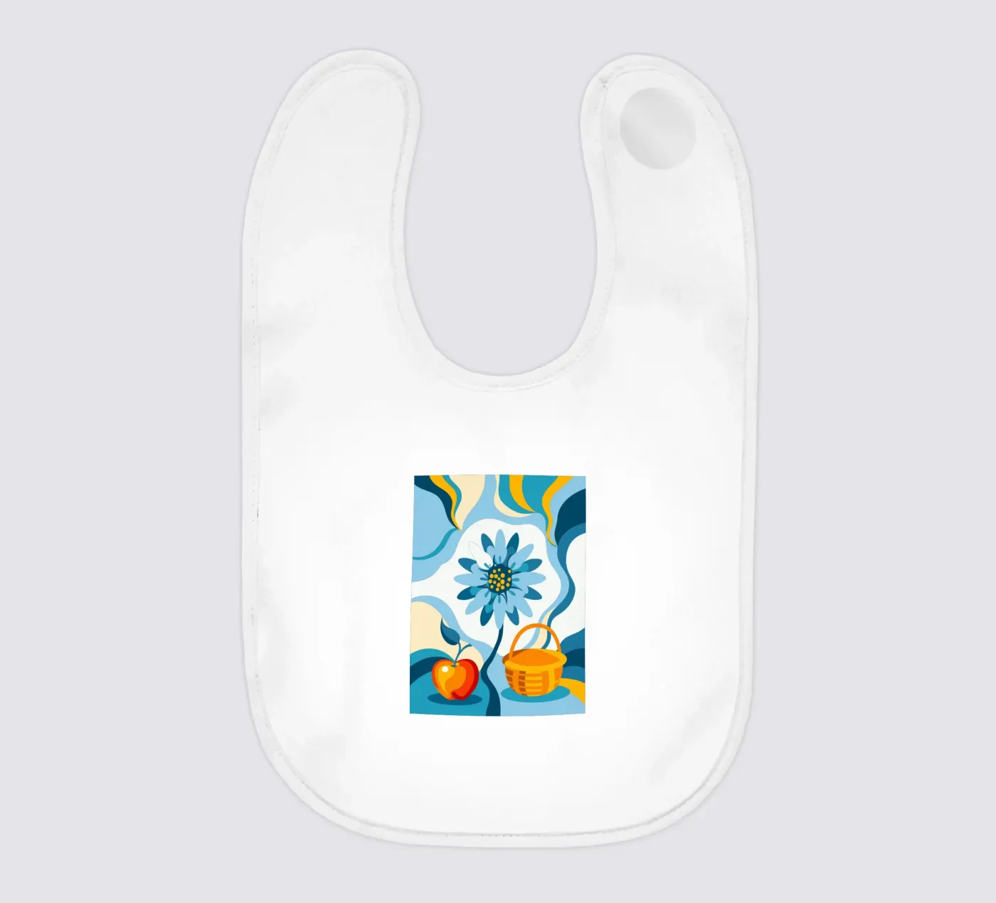 Flowers And Apple bavaglino da HAPPY SHOP