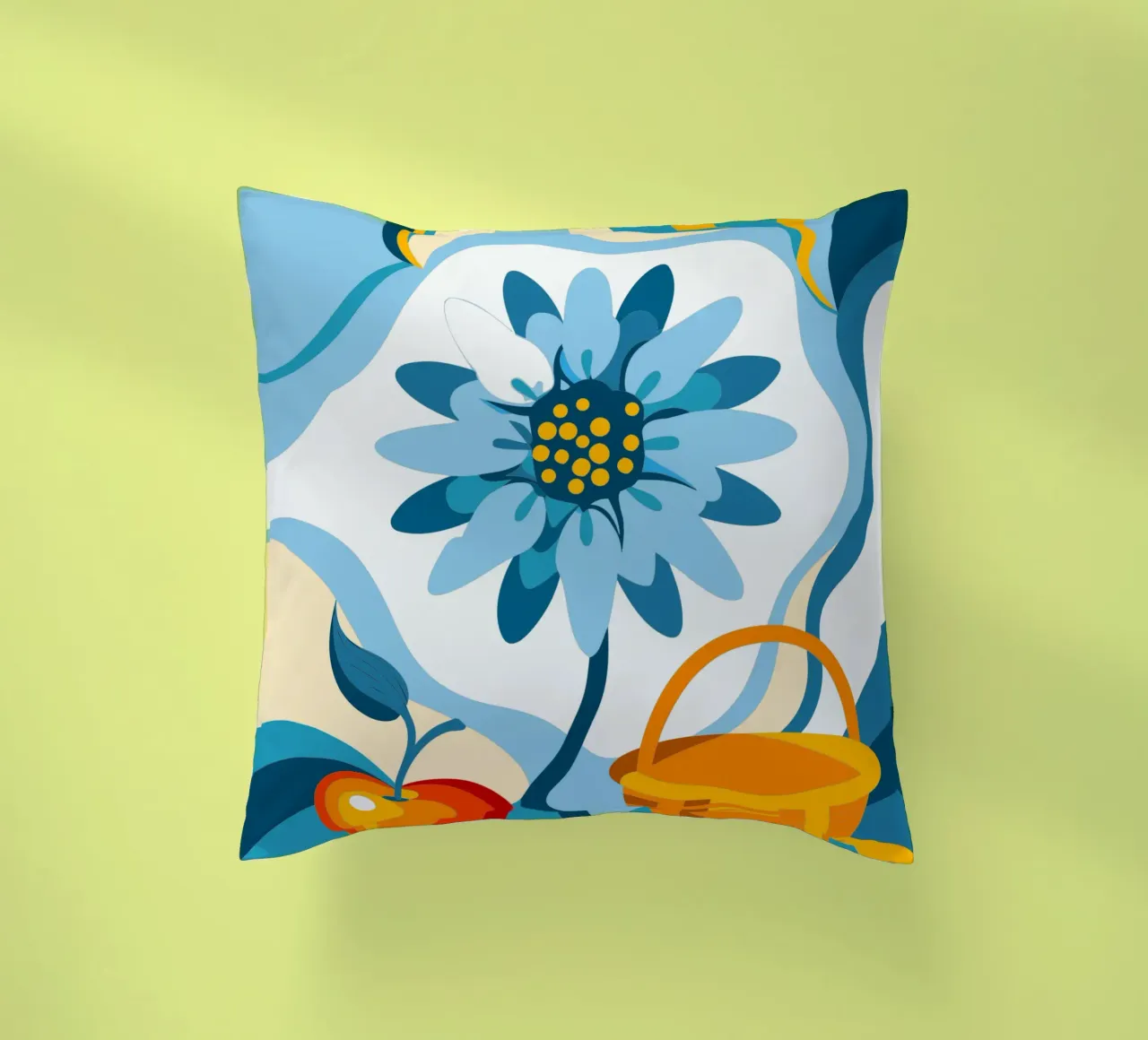 Fiori e mele cuscino da HAPPY SHOP