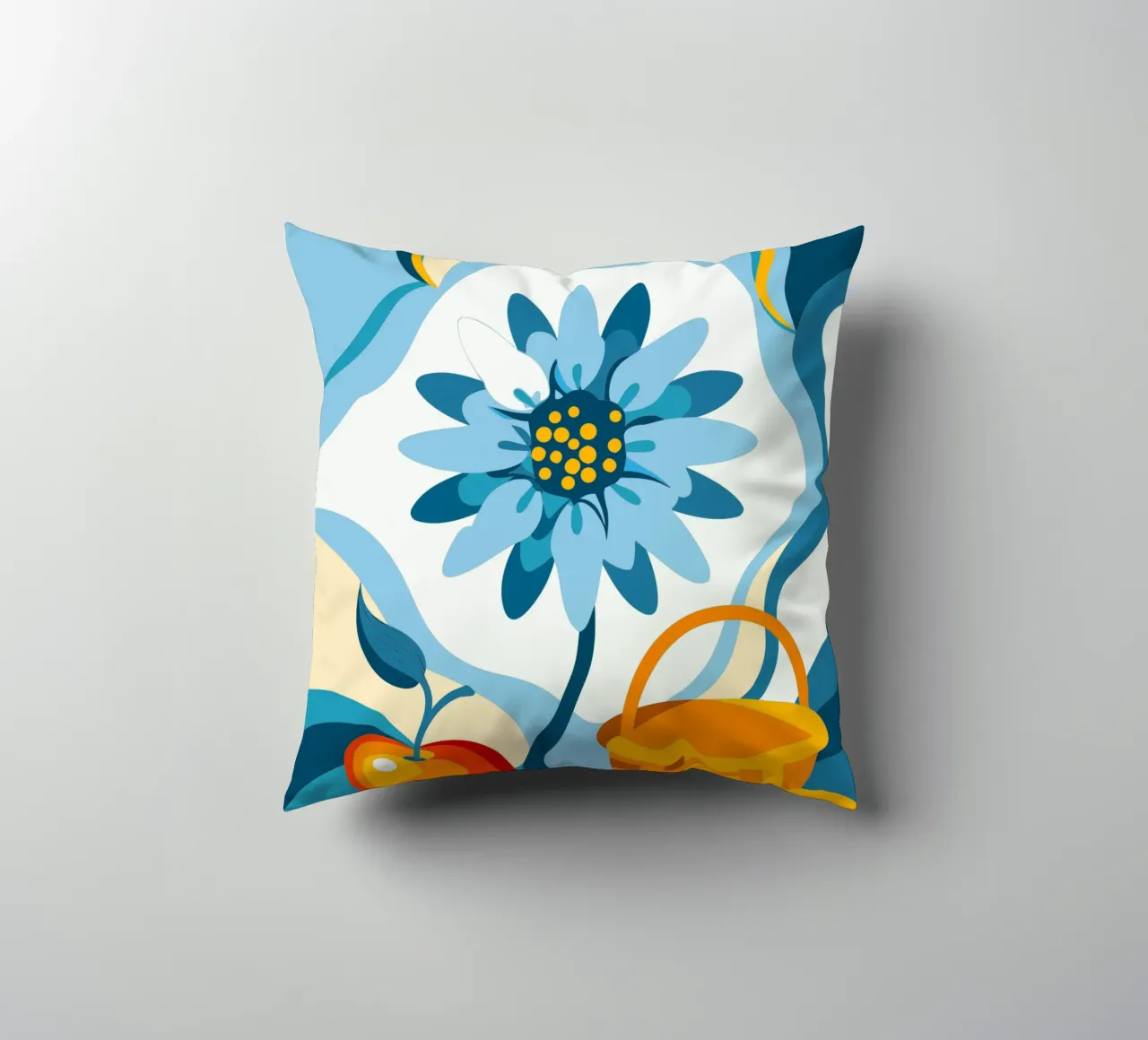 Fiori e mele cuscino da HAPPY SHOP