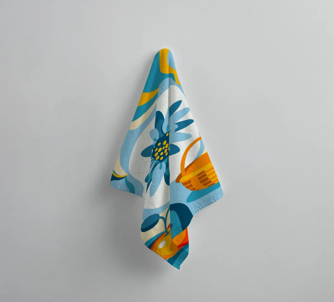 Fiori e mele asciugamano da bagno da HAPPY SHOP