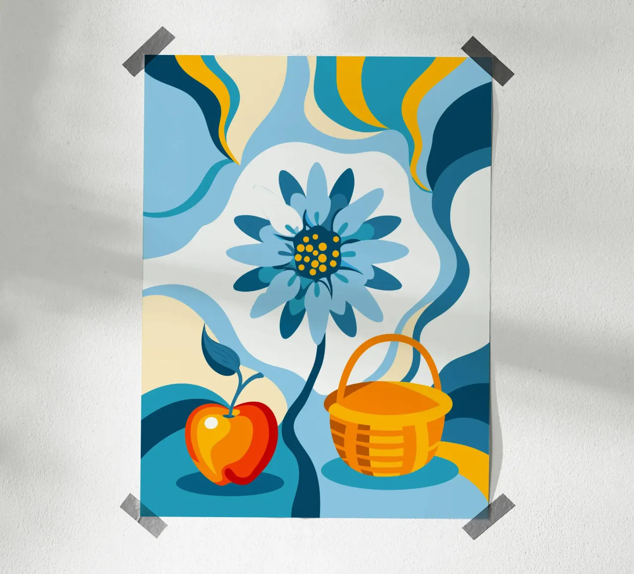 Fiori e mele poster da HAPPY SHOP