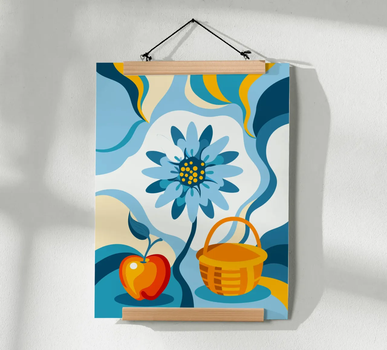 Fiori e mele poster da HAPPY SHOP