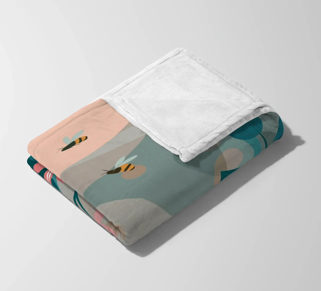 Fiori e api coperta in pile da HAPPY SHOP