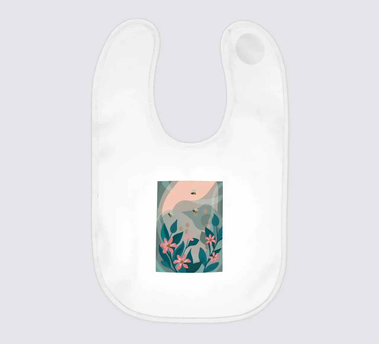Fiori e api bavaglino da HAPPY SHOP